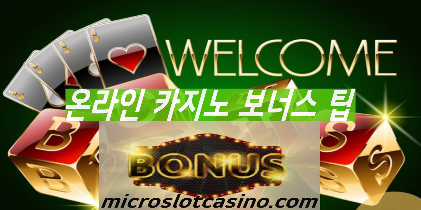 마이크로슬롯카지노 보너스 활용 팁